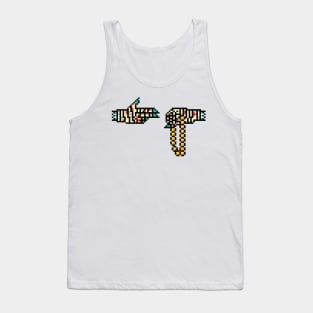 Hand 8 bit Tank Top